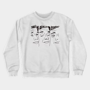 White Guy Blinking Meme Crewneck Sweatshirt